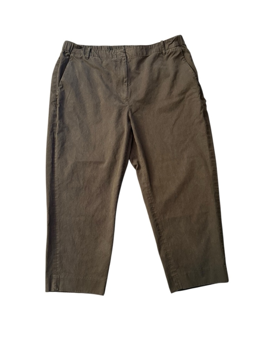 Banana Republic Slim Taper Ewa Pant XL Brown Lyocell High Rise BR Workwear Pants